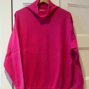 Aritzia Pink Cowl Neck Sweater